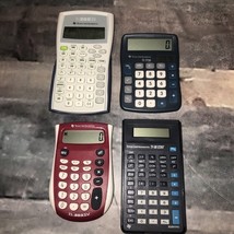 Lot Of 4 Texas Instrument TI-30-STAT Ti-503sv  Ti-30xiib TI-1726 Calcula... - $21.00