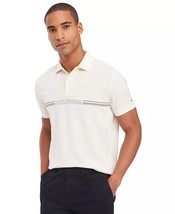 Tommy Hilfiger Men&#39;s Striped Chest Short Sleeve Polo Shirt - Calico-Small - $34.99