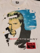 Vintage 90s Rod Stewart Tour Shirt 1991 Concert XL Screen Stars USA Thra... - $73.50