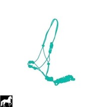 Horse Halter Teal 8 Ft long Lead RopeTraining Yearling COB or Miniature  HOHA003 - $21.78