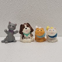 Vintage Fisher Price Loving Family Dollhouse Pets Animals Lot Dog &amp; Cat - £13.45 GBP