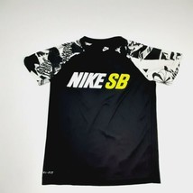 Nike Dri-Fit SB Boys T-Shirt Size 5 Black Skater Skateboard TP14 - £6.97 GBP