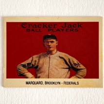 Rube Marquard 1915 Cracker Jack Card #43 Reprint 9 / 24 Brooklyn Federals 1993 - £2.35 GBP