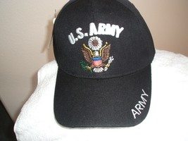 U. S. ARMY Black ballcap, new w/tags - $20.00