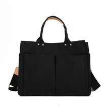 Women&#39;s Tote Bag Casual Canvas Large Capacity Shopping Female Crossbody Schoolba - £42.05 GBP