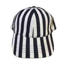Time and Tru Hat Womens Striped Herrington Black White Baseball Cap Adju... - $14.64