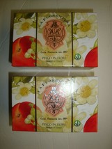 La Florentina Made in Italy 10.5oz Bath Bar Soap in Box Blooming Peach - Qty 2 - £20.22 GBP