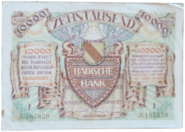 GERMANY 1 000 MARK REICHSBANKNOTE 1923 VERY RARE NO RESERVE - £7.43 GBP