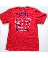 Mike Trout #27 T-Shirt Red Los Angeles Angels Large NWT GENUINE MERCHANDISE - €16,16 EUR