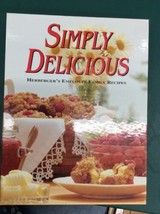 Vintage Hardcover 3 Ring Simply Delicious Herbergers Employee Family Recipes - £31.92 GBP