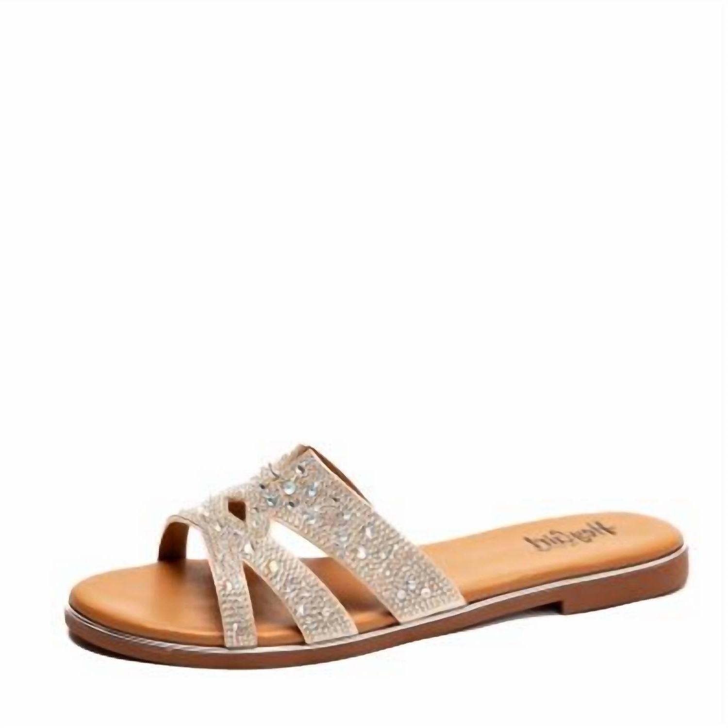Corkys Footwear Women&#39;s Flair Flat Sandals Clear Crystal - $42.00