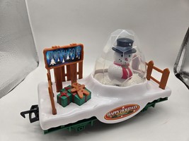 Eztec G Gauge Holiday Express Animated Snowman Snow Globe Car - £7.95 GBP