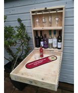 Handmade Fold-Down Garden Wall Bar – Rustic Outdoor Drinks Station - €77,51 EUR