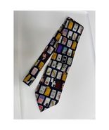 Mens Navy Blue Zippo Lighter Silk Jacquard Necktie Tie - $25.00