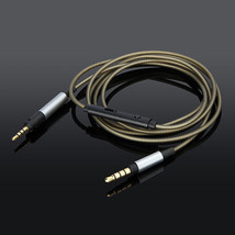 Silver Plated Audio Cable With Mic For Yamaha HPH-MT5 HPH-MT5W HPH-MT8 H... - $15.83