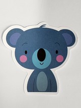 Cute Koala Bear Looking Cartoon Sticker Decal Multicolor Animal Embelslishment - $2.30