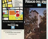 The Hilton Palacio Del Rio Hotel Brochure San Antonio Texas 1970&#39;s - £17.12 GBP