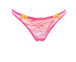 L&#39;AGENT BY AGENT PROVOCATEUR Womens Briefs Floral Sheer Printed Pink Size S - $19.39