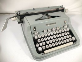 Hermes 3000 Portable Typewriter Manual Pale Green Made In Switzerland - £394.24 GBP