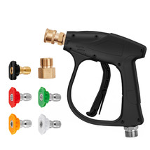 VEVOR 1/4&#39;&#39; High Pressure Washer Gun 4350PSI Power Wash Foam Spray w/ No... - $31.99