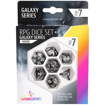 Gamegenic Galaxy Series RPG Dice Set 7pcs - Moon - £24.55 GBP