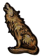 Wild Howling Wolf Patch P8940 Jacket 5&quot; Biker Embroidered New Animals Wolves - £5.16 GBP