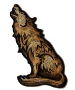 WILD HOWLING WOLF PATCH P8940 jacket 5&quot;  BIKER EMBROIDERED NEW animals w... - £5.16 GBP