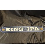 King of IPA Bar Rail Mat Blue Rubber Spill Mat ~ 24” Long Beer Pub Decor - $40.96 CAD
