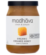 Madhava Organic Creamed Honey Unfiltered Clean &amp; Simple 22oz 11/2023 + F... - £18.07 GBP