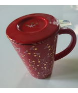 David’s Tea Nordic Mug 16 oz 473 mL Berry Red Berry Branches Infuser Cup - $39.66 CAD