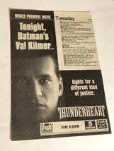 Thunderheart Tv Guide Print Ad Val Kilmer TPA15 - £4.66 GBP
