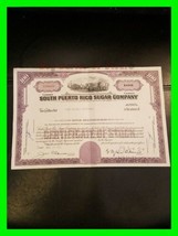 South Puerto Rico Sugar Company 100 Share Common Stock Certificate 2 Of 2 - £39.41 GBP