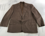 Holland &amp; Sherry Sport Coat Mens 46R Brown Two Button Wool Tweed - $59.39