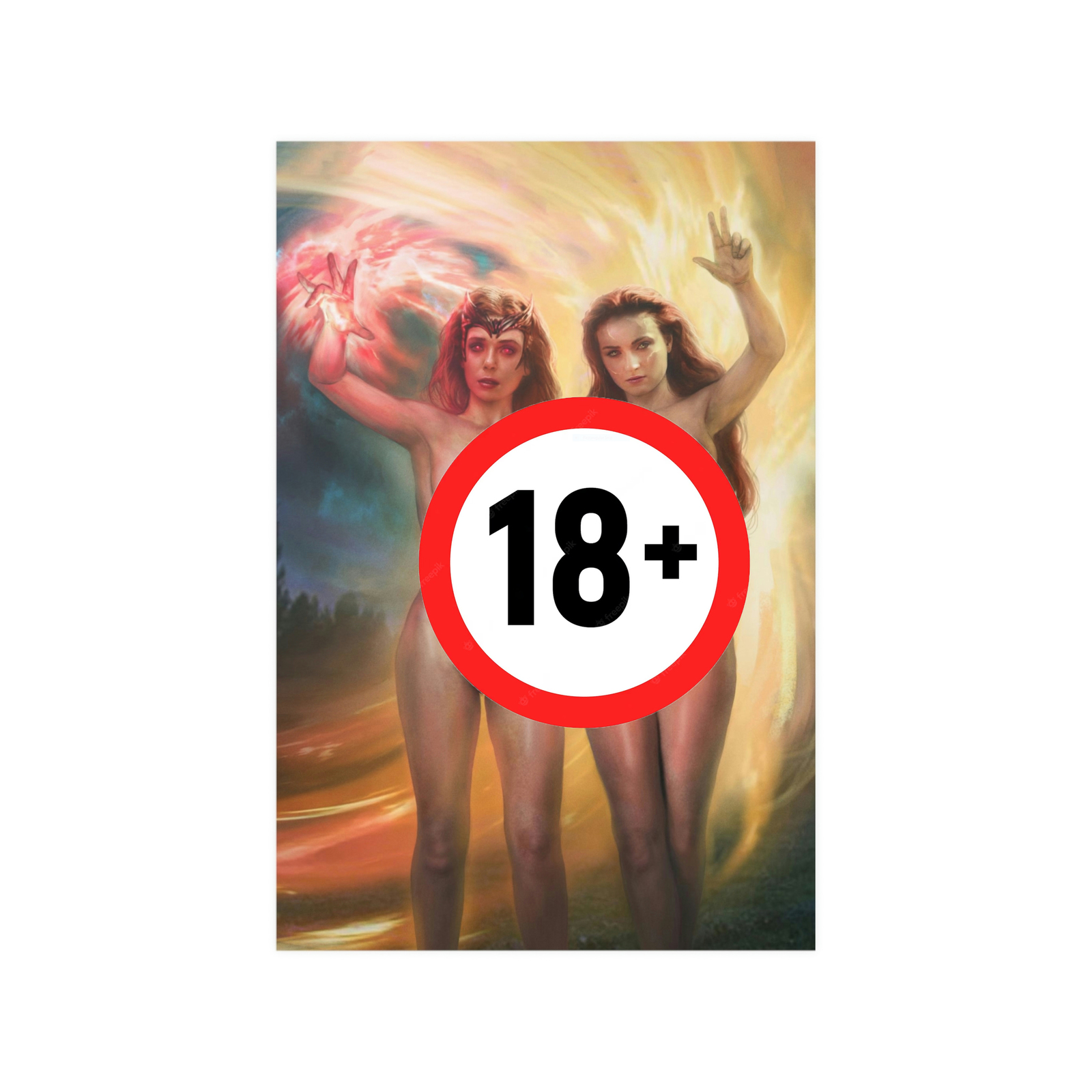 Erotic H Poster: The Witch & The Phoenix