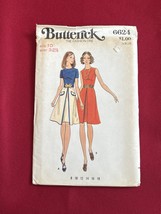 Vtg Butterick Pattern 6624 Dress 2 Ways Sz 10 Uncut FF - $7.91