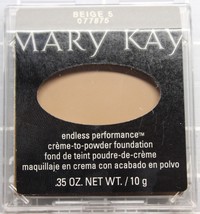 Mary Kay Endless Performance Creme to Powder Foundation Beige 5 New 077875 - $15.34