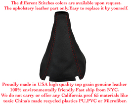 Shift Boot Compatible with Honda Accord 2008-2012 Black Leather-Red Stit... - £23.58 GBP
