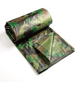 20&#39; X 30&#39; Tarp Camouflage Canopy Cover 5 Mils Thick Greenhouse Camo RV B... - £50.07 GBP