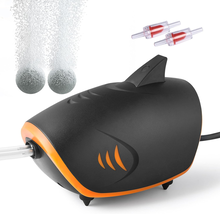 110GPH Powerful Aquarium Air Pump: Quiet 2-Outlets Aquarium Aerator, Adju - €40,79 EUR