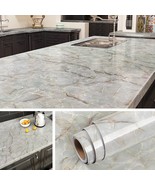 Livelynine 36 Inch Wide Marble Contact Paper for Countertops Waterproof ... - $56.42
