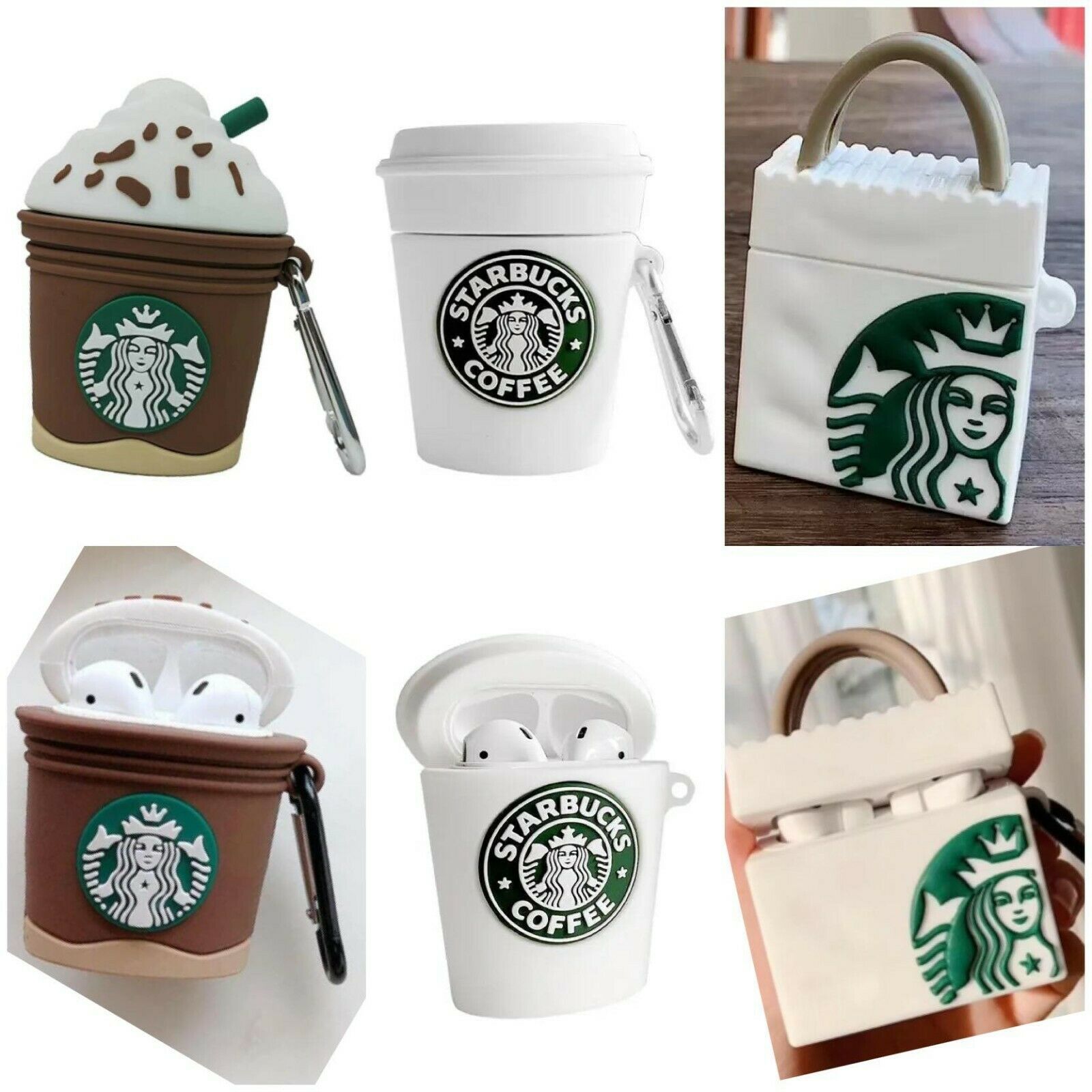 Cute Coffee AirPods Protective Case for Gen 1/2/3 & Pro