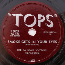 Albert Sack – Smoke Gets in Your Eyes / Dancing in the Dark -  10&quot; 78 rpm 1023 - £33.53 GBP