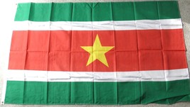 SURINAME INTERNATIONAL COUNTRY POLYESTER FLAG 3 X 5 FEET - £6.35 GBP