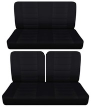 Front 50/50 top and solid rear bench seat covers Fits 1965 Chevy Chevelle 2 door - £104.34 GBP