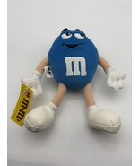 1997 M&amp;M BLUE Plush 10&quot; Tall Posable Official M&amp;M product With Original ... - $20.81 CAD