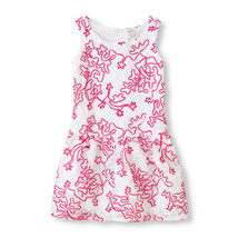 ! Children&#39;s Place pink embroidered floral fancy tulle dress size 6x - 7 girls - £15.66 GBP