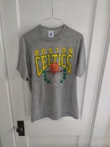 1990s Logo-7 Men&#39;s T-Shirt Size L Boston Celtics SINGLE STITCH Basketbal... - £21.78 GBP
