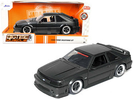 1989 Ford Mustang GT 5.0 Matt Black Diecast Jada 1 24 - €35,92 EUR