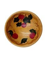 Rio Grande Woodenware Apple Wooden Primitive Farmhouse Three Footed Bowl... - $26.05 CAD