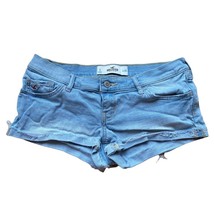 Hollister Womens Shorts Size 3 w26 Denim Light Wash Cuffed 30” Waist - £10.02 GBP